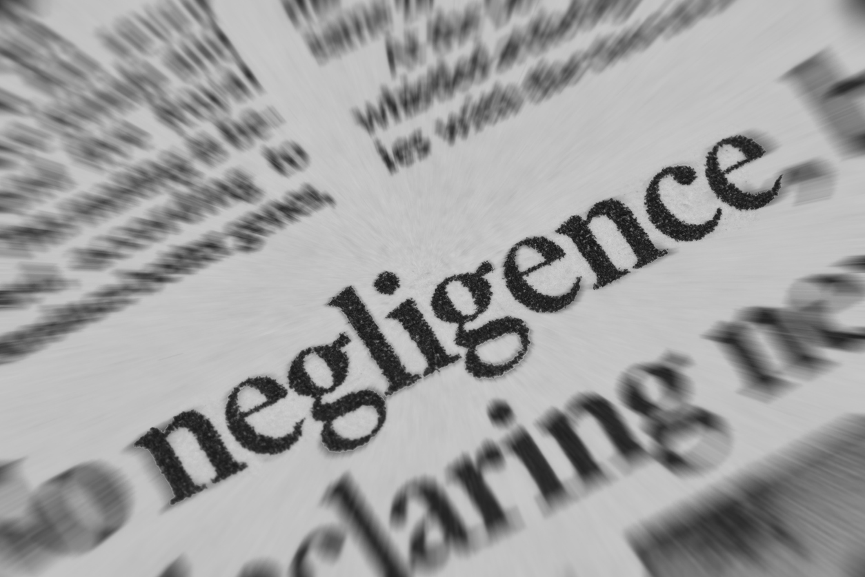 Negligence news in newspaper in black letters Medical Malpractice | Cosmetic Surgery Malpractice