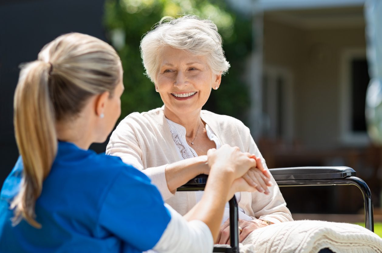 Nurse takes care of old patient Nursing Home Abuse | Prevent Nursing Home Abuse