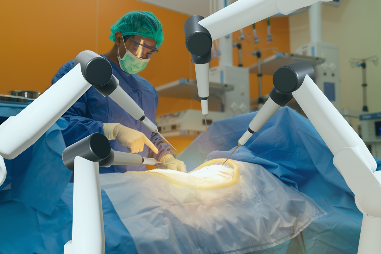 smart medical health care concept, surgery robotic machine use allows doctors to perform many types of complex procedures with more precision, flexibility and control than is possible Robotic-Assisted Hysterectomy | Hysterectomy Malpractice
